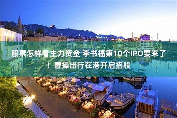 股票怎样看主力资金 李书福第10个IPO要来了！曹操出行在港开启招股